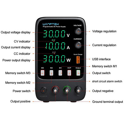 Блок питания APS305H 30V/5A Wanptek