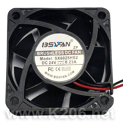 Вентилятор SX-6025HS2 60х60х25мм 24V