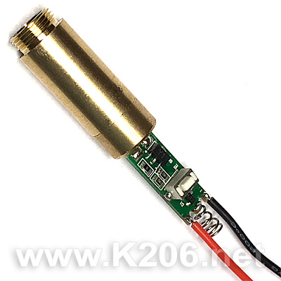 Лазер 12mm GREEN 532nm 5mW (точка)