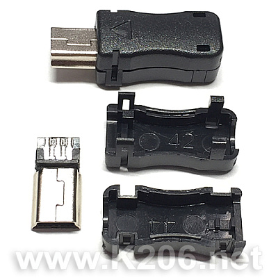 USB B MINI-K/BLACK