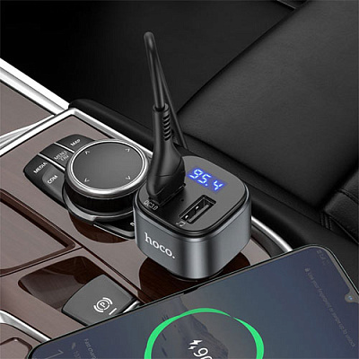 АЗУ 12-24V HOCO E67 2xUSB Black