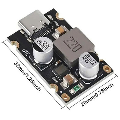 Модуль швидкої зарядки PD65W Type-C