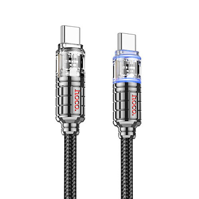 Кабель Type-C to Type-C Hoco U122 1.2m Black