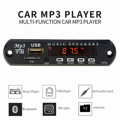747D Встраиваемый BLUETOOTH MP3 модуль