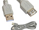 Кабель USB2.0 AM/AF 1.8M (удлинитель)