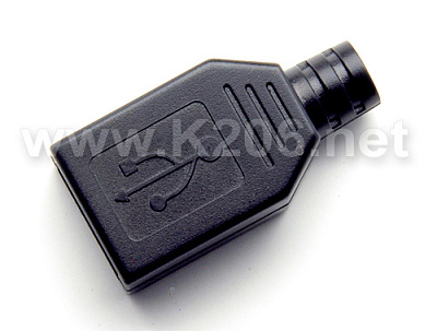 Гніздо USB тип A на кабель у корпусі
