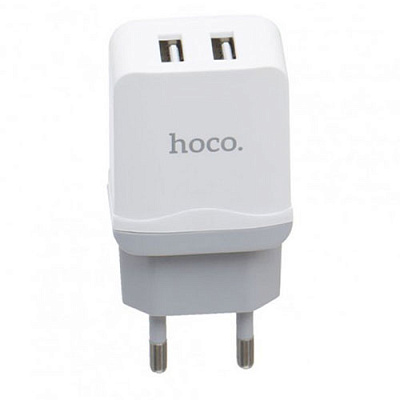 Зарядний пристрій 2*USB HOCO C33A WHITE