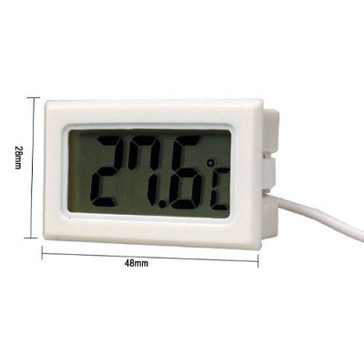 Термометр цифровой ЖКИ TL-8009W White