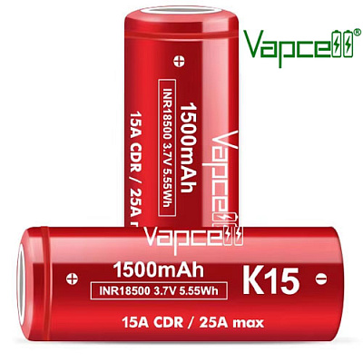 Акумулятор Vapcell INR18500 K15 1500mAh