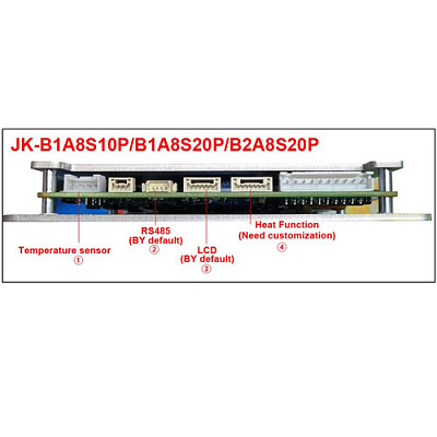 BMS JK-B2A8S20P, 3S-8S, 200A, balancer 2A