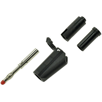 Комплект штекер банан 4мм RED+BLACK (AMASS)
