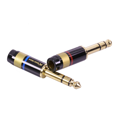 Rich Tech Jack 6,35mm 3pin / Blue ring