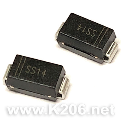 Диод Шоттки SS14 (SMD)