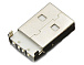 Вилка USB-A угловая на плату USB-70