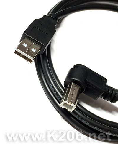Cable USB A-USB B 90° 1.5M
