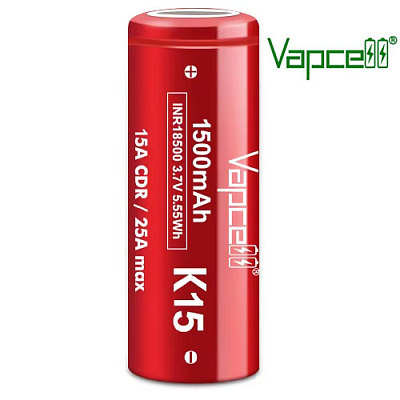 Акумулятор Vapcell INR18500 K15 1500mAh