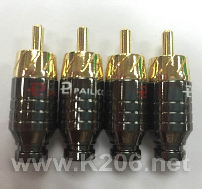 Штекер Pailiccs RCA mini RC-391-W