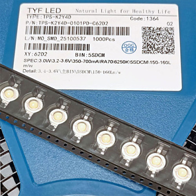 LED-Bridgelux-3W-6250K