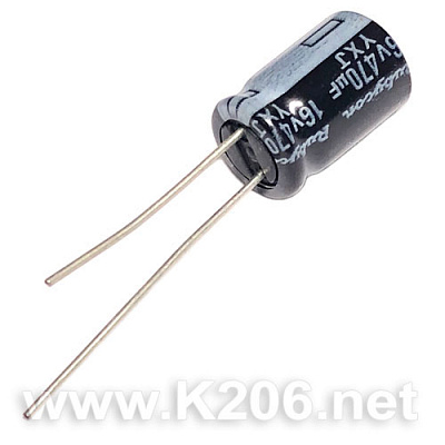 Конденсатор YXJ-470/16V 105°C