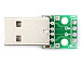 Адаптерная плата USB 2.0 type A male to DIP