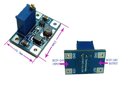 SX1308 DC-DC повыш. модуль 2A