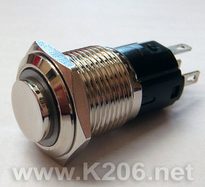 Кнопка антивандальная HQ16N/H11-12V-B