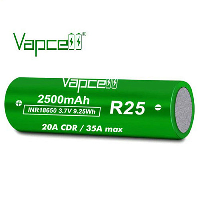 Аккумулятор Vapcell INR18650 R25 2500mAh