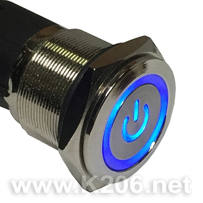Кнопка антивандальна HQ16N/F11Z-24V-EDY-B