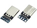 Вилка USB Type-C 4pin черная