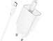 Зарядний пристрій 1*USB Type-C HOCO C143A WHITE