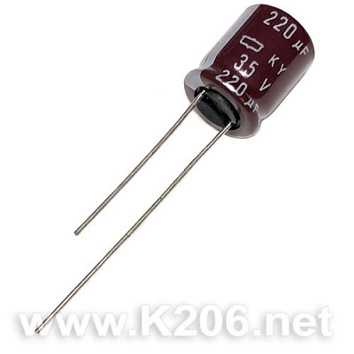 Конденсатор KY-220/35V Low ESR