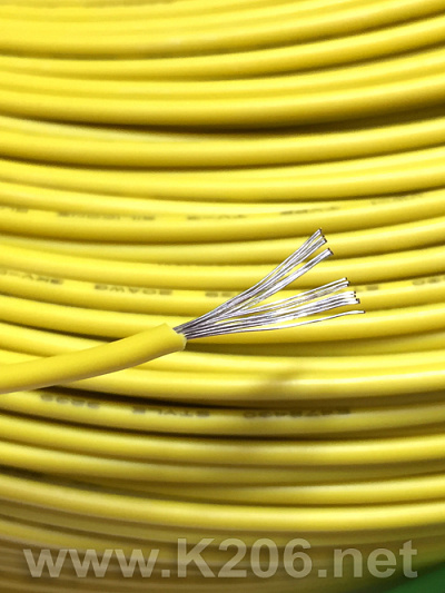 Провод силиконовый SIL-0.35-YELLOW (22AWG)