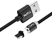 USB кабель магнітний TOPK-IPHONE/BLACK