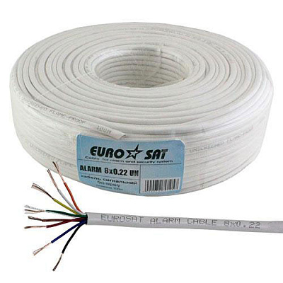Кабель 8x0,22mm CCA без экрана EUROSAT