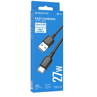 USB кабель BOROFONE-BX93 Type-C 1m Black