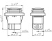 Переключатель KCD2-201N-LED-GREEN