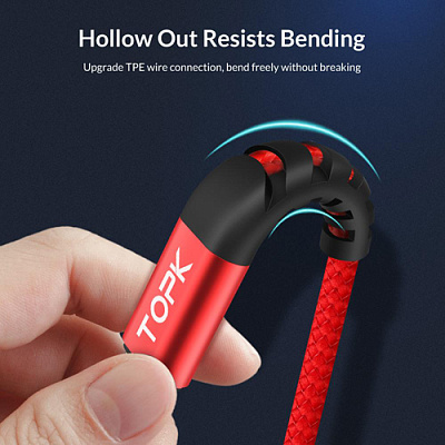 USB кабель TOPK Type-C AN42/Black