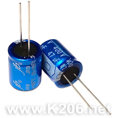 Конденсатор JRB-47/400V 105°C