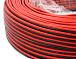 Кабель RED/BLACK RVB 2*0.3mm мідь