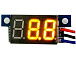 Вольтметр 0-100V-YELLOW (10мм)