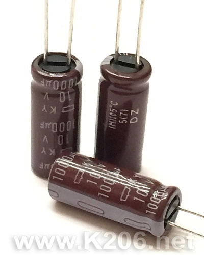Конденсатор KY-1000/10V Ø8x20