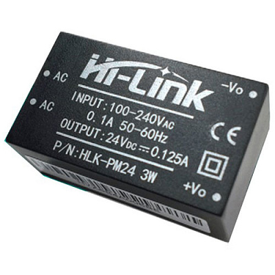 AC-DC перетворювач HLK-PM24 24V/0.125A 3W