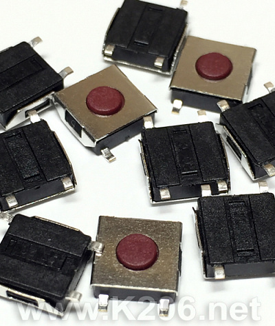 Кнопка SMD TS-E004 (6.2*6.2*2.5H)