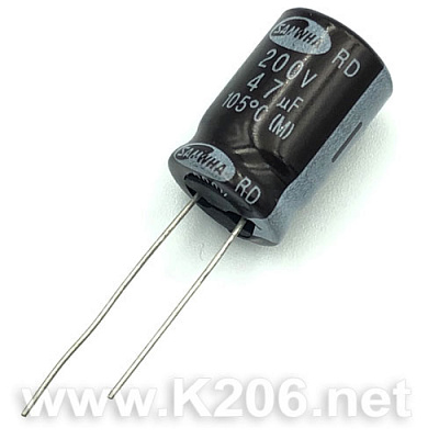 Конденсатор RD-47/200V SAMWHA