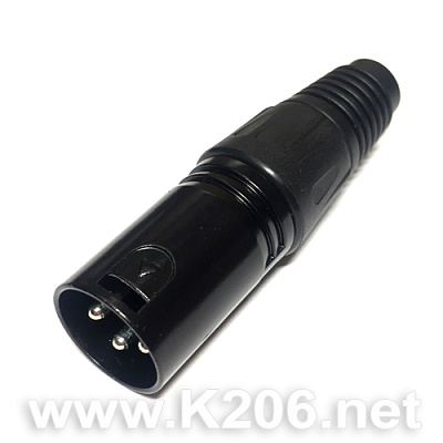 Штекер на кабель HY1.4813 XLR 3-pin male