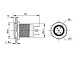 Кнопка антивандальная HQ12N/FJ-3V-G