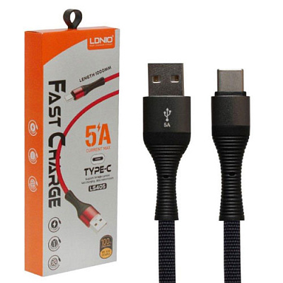 Кабель USB-TYPE-C LDNIO LS405 5A 1M