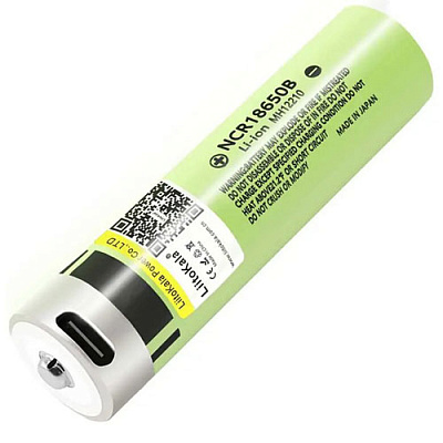 Акумулятор LiitoKala NCR18650B-USB 3400mAh