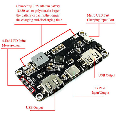 Модуль Powerbank IP5328P