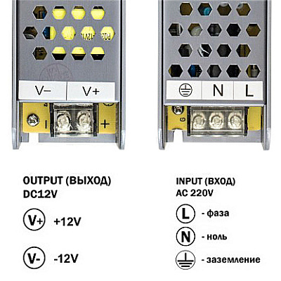 Блок питания BPU-100 (12V100W)